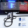 thumbnail image 3 of Cable de carga YOUSAMS PD USB C 5 en 1 de nailon trenzado de 60 W, 1,2 m, 3 of 7