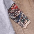 thumbnail image 4 of Combinaison à Col Rond Patchwork Imprimé Tatouage Bébé Garçon à Manches Longues, 4 of 6