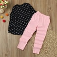 thumbnail image 3 of Odeerbi Clearance Baby Girls Boys Clothes Baby Outfits Shirts Sets Toddler Infant Dots Print Bow Top T-shirt +Pants Set, 3 of 5