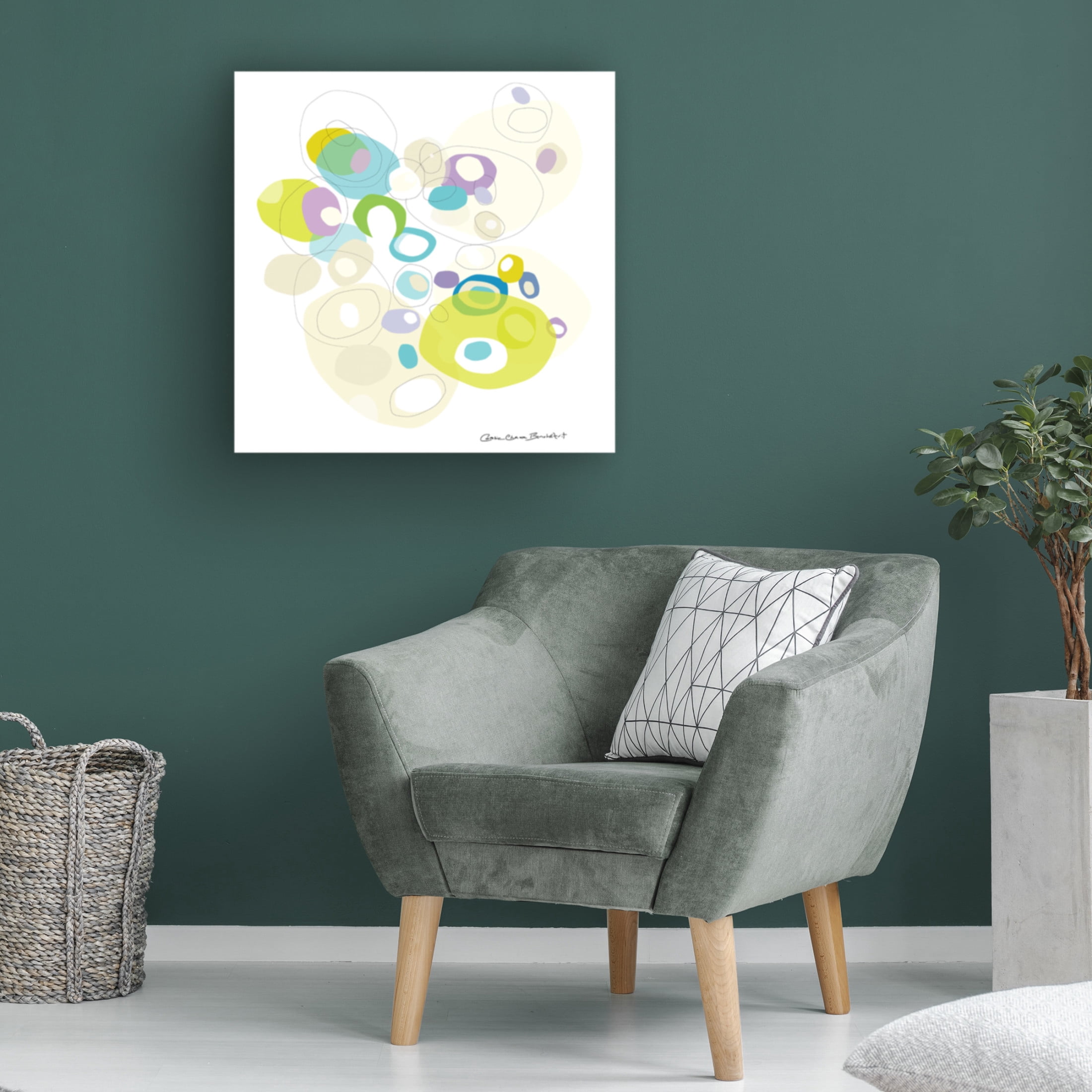 Canvas Wall Art - Caroline Benchétrit 'You and I Are Best Friends' Wall Art for Living Room, Bedroom, or Office Décor by Trademark Fine Art - 35 x 35 Inches