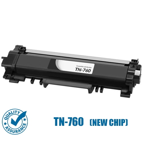 Printer Pro™ Brother Cartouche de Toner Noir TN760/TN-760/TN730 (avec Puce)-Frère Imprimante MFC-L2710/L2730/HL-L2390/L2370
