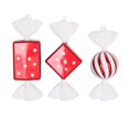 thumbnail image 1 of Vickerman M152603 8 Po. Rouge & Blanc Candy Paillettes Noël Ornament 3 par Boîte, 1 of 1