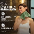 thumbnail image 6 of RIVERSIDE 12 Pack Cotton Face Towels 12x12 Ultra Soft & Absorbent Wash Cloths for Gym and Spa - Sage, 6 of 9