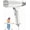 White, variant on Powerful Compact Handheld Garment Steamer, Fast Heat-up 1300W Strong Penetrating Steam, Fast Wrinkle Travel Size Remover Portable Garment Steamer, 2-in-1 Horizontal & Vertical Use (Blue)