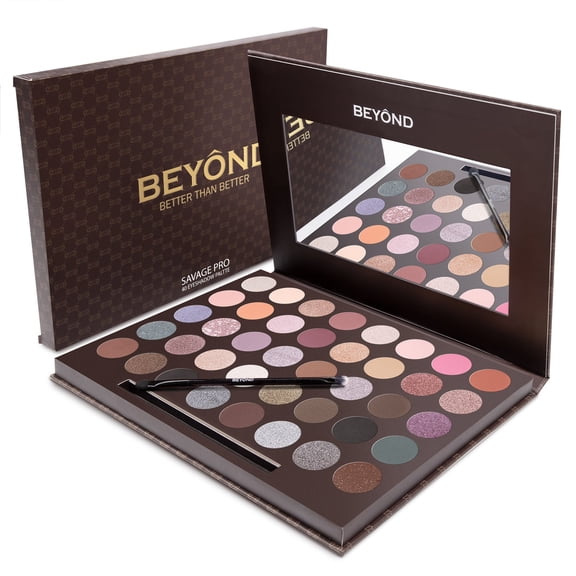 BEYOND SAVAGE PRO 40 Colors Shimmer & Matte Highly Pigment Eyeshadow Palette.