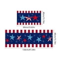 thumbnail image 4 of Elainilye Patriotic Rug Set, Non-Slip Kitchen Mat Pair with Flag Pattern, Red White Blue Doormats for Sink Stove Areas, Washable Indoor Outdoor Decor, B, 4 of 6