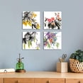 thumbnail image 3 of Modern Chinoiserie Wall Decor Colorful Plants Painting Chinese Style Botanical Canvas Wall Art Flowers Wall Pictures Prints for Kitchen Dinning Room Wall Decoration, 3 of 6