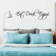 thumbnail image 3 of Pegatina de pared de PVC removible de Unique Bargains para comer, beber y disfrutar, decoraciones de arte DIY para la decoración de oficinas en casa, 3 of 7