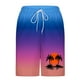 thumbnail image 4 of Pantalones Cortos Casuales para Hombre Imprimir con Bolsillos Pantalones de Playa de Cintura Elástica, Pantalones Cortos de Cintura Elástica para Hombre, 4 of 5