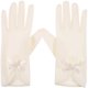 thumbnail image 1 of KAKOWELY 1 par de guantes de novia para boda, guantes de satén para mujer, guantes con lazo para fiesta de graduación y té., 1 of 5