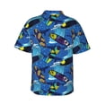 thumbnail image 3 of Goofa Hawaiian Style Hawaiian Shirt for Men, Unisex Summer Beach Casual Short Sleeve Button Down Shirts,Aloha Tropical Floral print shirt-Medium, 3 of 9