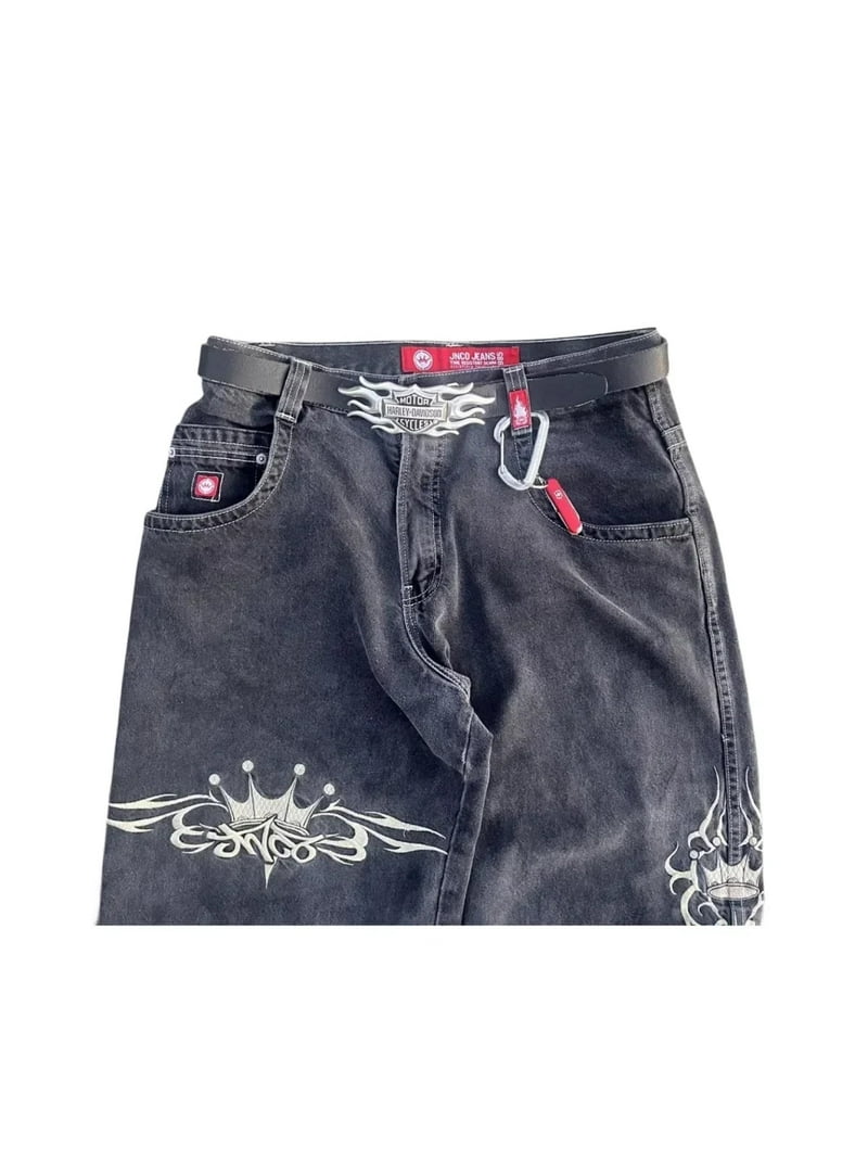 JNCO Jeans Y2K Womens Harajuku Retro Hip Hop Embroidery JNCO Jeans Y2K Womens Harajuku Retro Hip Hop Embroidery