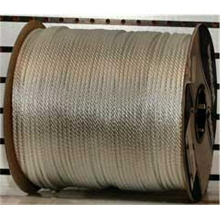 Solid Braid Ropes, 1,238 lb Cap., 1,000 ft, Nylon (Polyamide), White