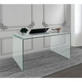 thumbnail image 4 of Pemberly Row 50" Contemporary Glass Desk in Clear, 4 of 4