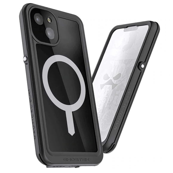 Funda GHOSTEK Nautical para iPhone 13 Negra MagSafe contra agua