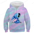thumbnail image 1 of Niños Niñas niños Disney Stitch dibujos animados sudaderas con capucha Tops 3-14 años niños algodón manga larga sudadera niños niño bebé ropa 150 zhangmengya CONDUJO, 1 of 2