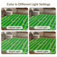 thumbnail image 7 of ODIKA Football Field Soccer Striped Goal Borders Hockey Shaped Artificial Low Profile Flatwoven for Great Room, Indoor Open Concept, Large Living, 7 of 7