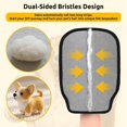 thumbnail image 3 of 2 guantes de depilación para mascotas, guantes para quitar el pelo de perros y gatos con agujero para el pulgar para un mejor ajuste, herramienta reutilizable de depilación para mascotas, 3 of 7