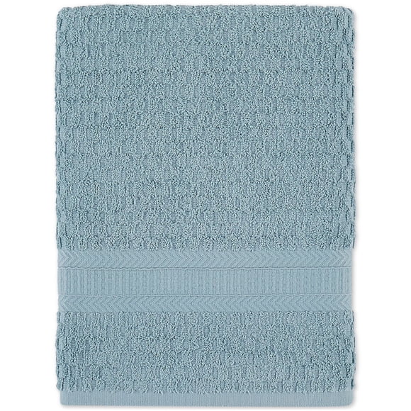 Divatex Cotton Textured Quick-Dry Bath Towel, Green, 12 X 12