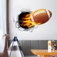 thumbnail image 2 of 3D Visual Effect Rugby Football Party Decoration Sport Stickers for Living Room Wall Decoration, 2 of 5