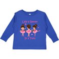 thumbnail image 3 of Inktastic Life's Better in a Tutu Ks Girls Long Sleeve Toddler T-Shirt, 3 of 5