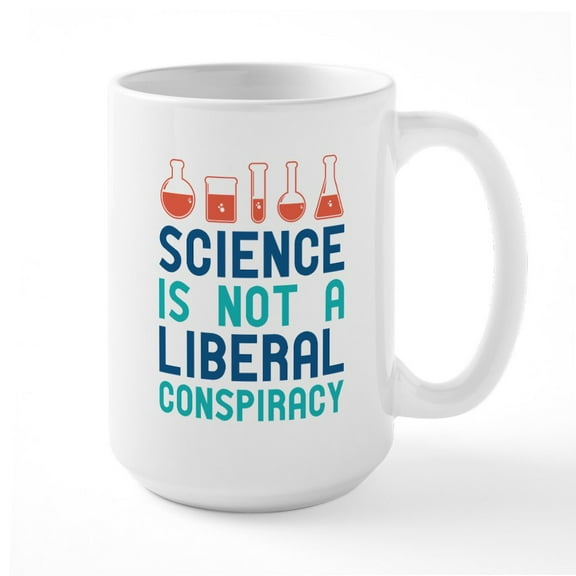 CafePress - Science Large Mug - 15 oz Ceramic Large White Novelty Mug