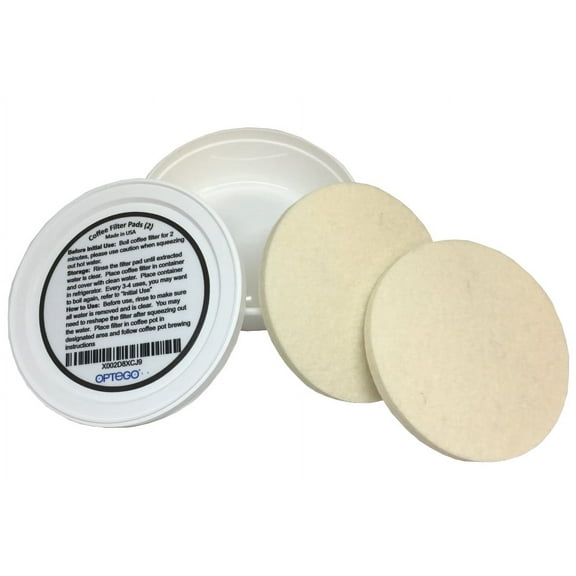 Coffee Filter Pads, Reusable, Compatible with Filtron Cold Brew Coffee System, 2/pack