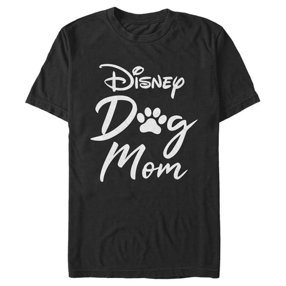 Men's Disney Dog Mom Logo Graphic Tee Black 2X Large