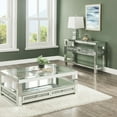 thumbnail image 5 of ACME Noralie Storage Sofa Table in Mirrored, 5 of 6