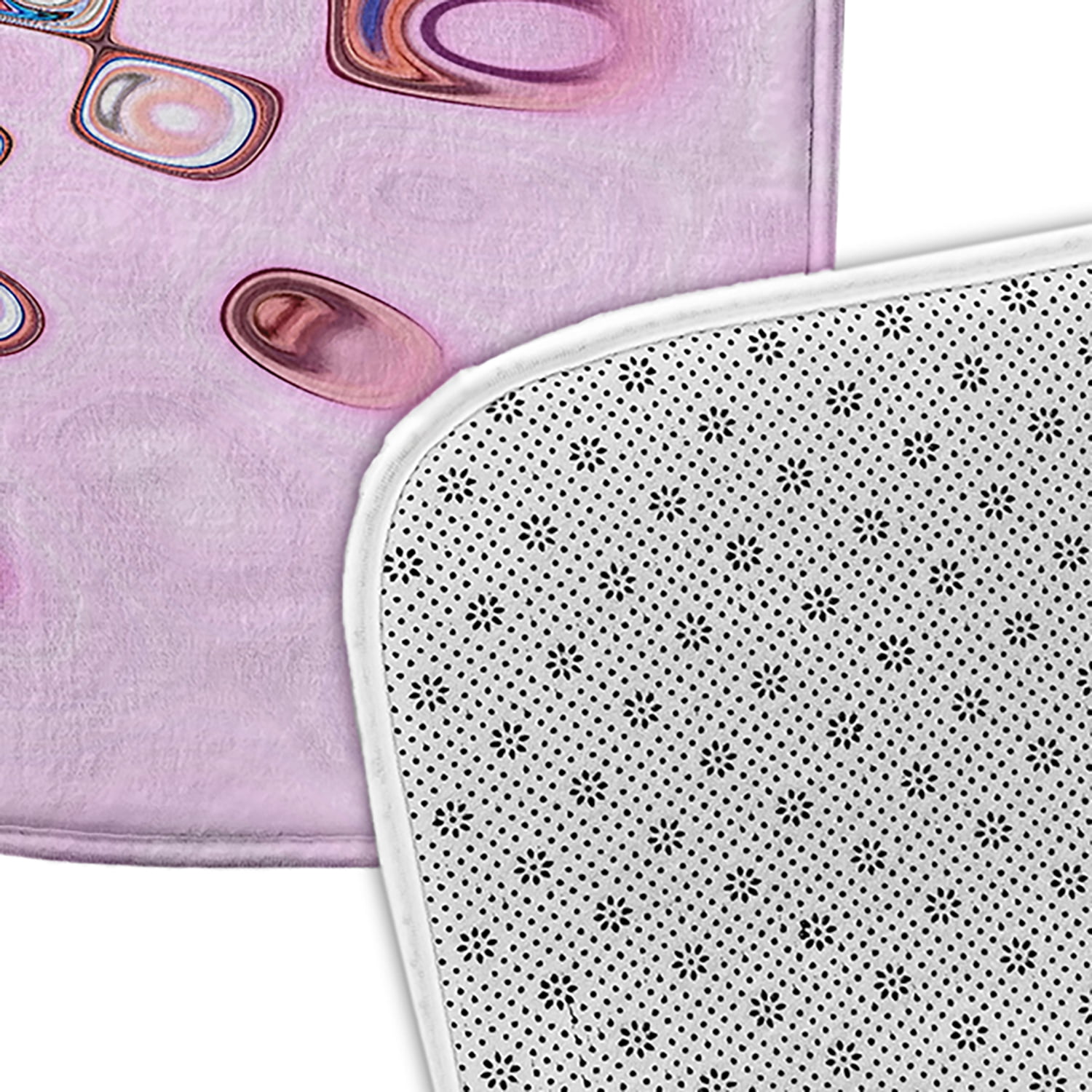 Simply Daisy Blush Puddle Pet Feeding Mat for Dogs and Cats