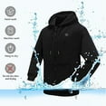 thumbnail image 4 of USB charging Heated Hoodie Jacket for Men and Women Heat Men's Silver Zipper Front Hoodie (Rechargeable Battery Pack Uncluded), 4 of 4