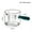 green150ml, variant on 60/125ml Colour Glass Handle Espresso Measuring Cup Vshape Mouth Milk Jug Coffee Supplies Thickened Glass Kitchen Measure Mug