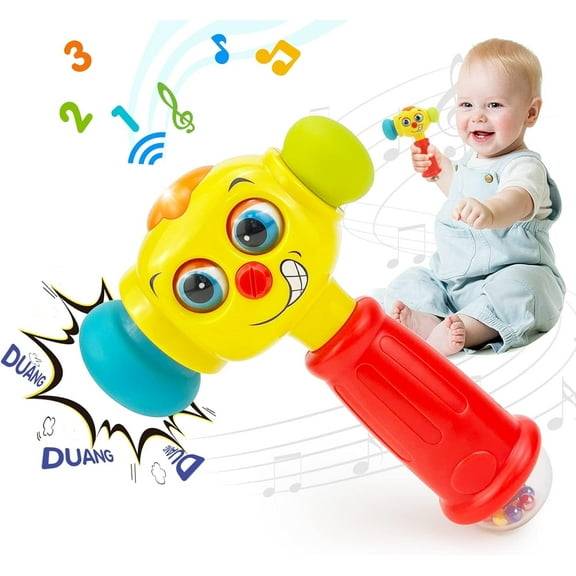 Ludolm Toys for 1 Year Old Boy Birthday Gift - Hammer Baby Toys 12-18 Months, Musical 1 Year Old Toys with Light Flashing, Toys for 1   Year Old Boy Toddlers Toys Age 1-2 Baby Toys Easter Stuffers