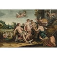 thumbnail image 2 of Hans von Aachen 18x13 Gold Ornate Wood Frame and Double Matted Museum Art Print Titled - The Judgement of Paris, 2 of 4