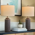 thumbnail image 2 of Oneach Modern Ceramic Table Lamps 24.5" Set of 2 for Living Room Bedroom Bedside Nightstand Lamps, 2 of 9