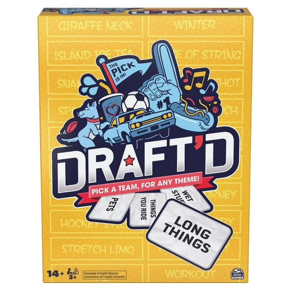 Draft'd, jeu de draft (sélection) pour toute la famille soirée jeux, jeu pour l'université, jeu pour enterrement de vie de jeune fille, happy hour, jeu pour soirées en famille, à partir de 12 ans
