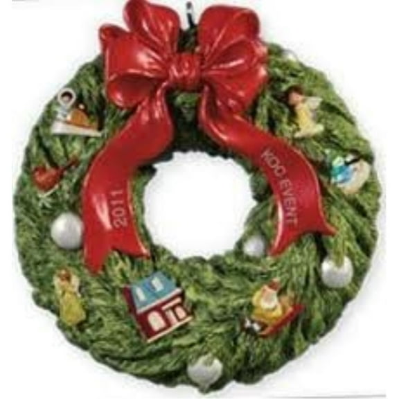 2011 hallmark- koc event ornament-* wreath of memories * koc 25th anniversary special edition ornament