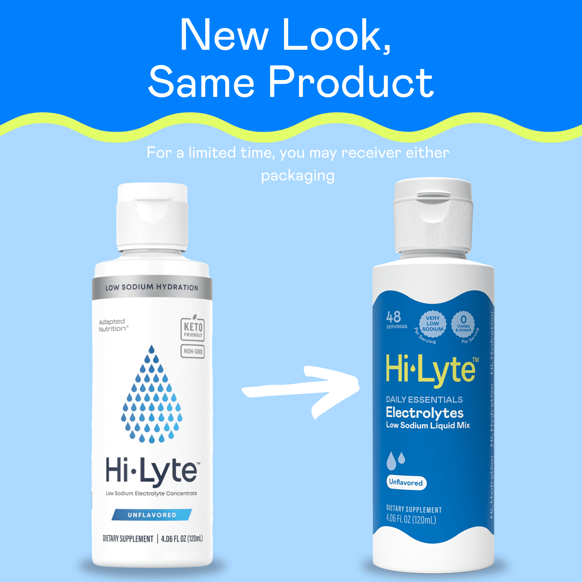 Hi-Lyte Daily Essentials Low Sodium Electrolytes Liquid Mix Unflavored 48 Servings