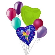 JECKAROONIE 7 pc Fancy Fairy Balloon Bouquet Party Decoration Birthday Tinkerbell Inspired