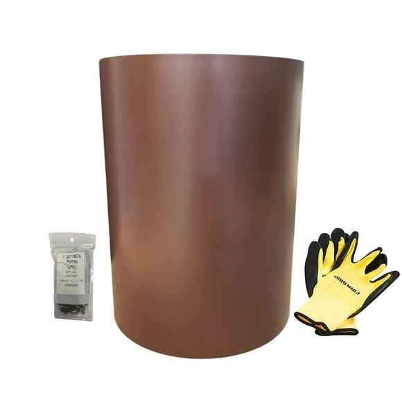 EAGLE 1: Heavy Duty 22 Gauge Aluminum Flashing Rolls - 15 Inches Wide General Use, Roofing Flashing, DIY or Contractors (Multiple Sizes in Listing) (20 FT, Royal Brown)