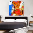 thumbnail image 2 of ARTCANVAS Abstract Pink Blue Green Orange Canvas Art Print - Size: 36" x 36" (1.50" Deep), 2 of 9