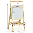 thumbnail image 2 of Gymax Kids Art Easel w/Paper Roll Double-Sided Adjustable Drawing Easel Board, 2 of 10