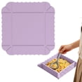 thumbnail image 2 of 2 In 1 Foldable Silicone Cutting Mat, 8.5X1.57" Folding Serving Tray, Portable Camping Food Container, Heat Resistant Prep Board, Collapsible Kitchen Storage Tray, Outdoor Picnic Cooking Accessory, 2 of 5