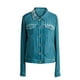 thumbnail image 2 of Mujeres Cozy Retro Plain Slim Short manga larga terciopelo sólido botones Pokets chaqueta cárdigan abrigo suelto Top Fridja po2075, 2 of 5