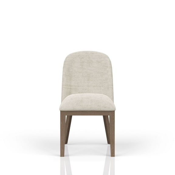 Miekor Furniture Cocoa and Ivory Shelter Upholstered Chair Set of 2 60244
