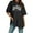 Black, variant on Women's Oversized T Shirts V Neck Striped Tees Summer Half Sleeve Casual Comfy Cozy Tunic Tops Plus Size Tech Stretch Athletic Shirts Pack Women Tunic Raglan Women Shirts Compression Cute