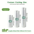 thumbnail image 3 of Bamboohart 3 Rolls of 3m Vacuum Sealing Bags (Different Sizes Combined) Reusable  Free of BPA  Food Protection Sealing Bags  Food Freshness Bags  Commercial Grade Food Vacuum Bags  Food V, 3 of 6