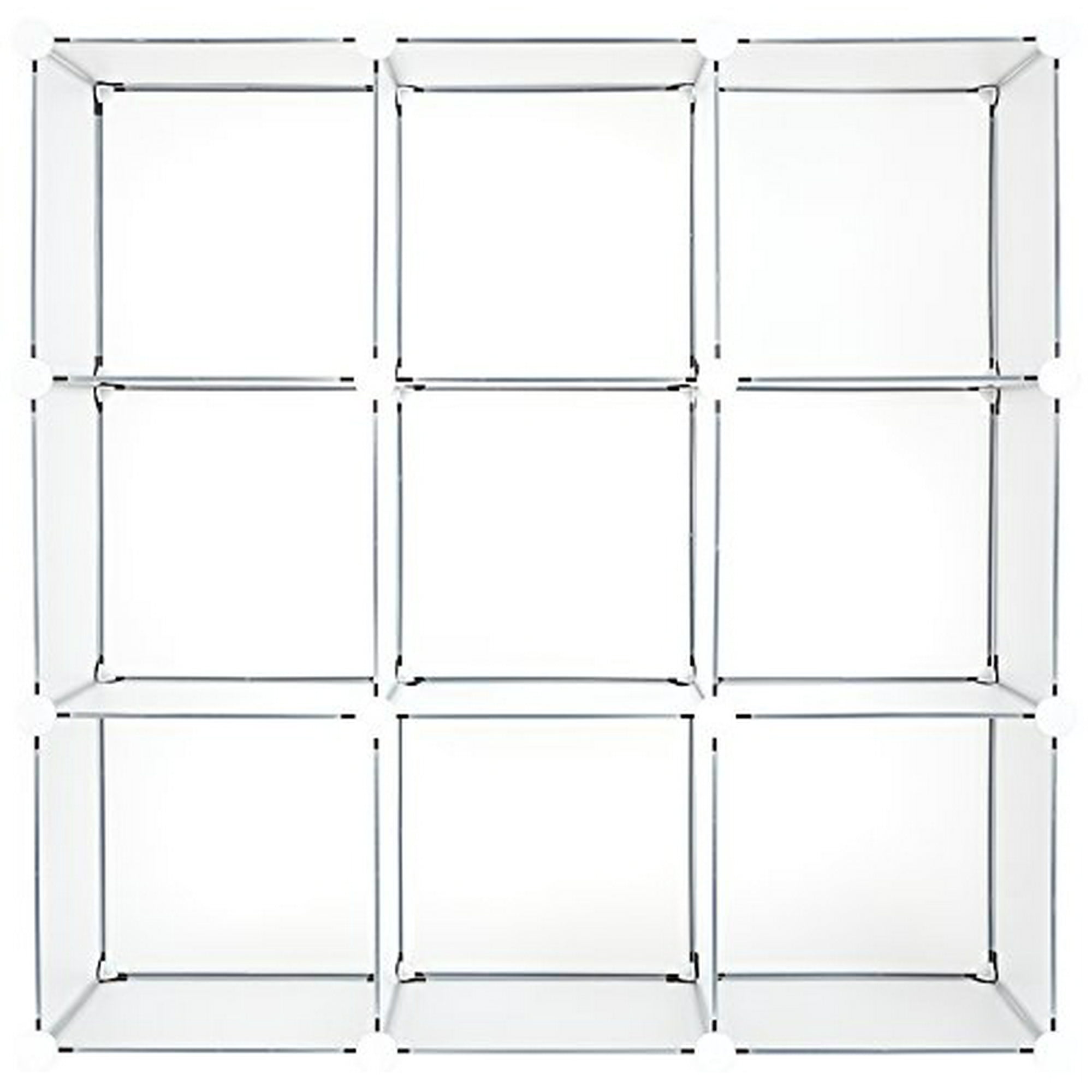 Achim Home Furnishings Shlv9cfrp4 9 Cube Plastic Drawer Unit