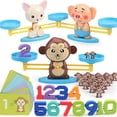 thumbnail image 2 of Juguete educativo para niños de equilibrio de animales de dibujos animados lindo azul, 2 of 5
