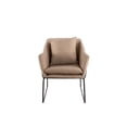 thumbnail image 3 of Adore Decor Odile Modern Accent Armchair with Plush Back Cushion, Taupe, 3 of 6